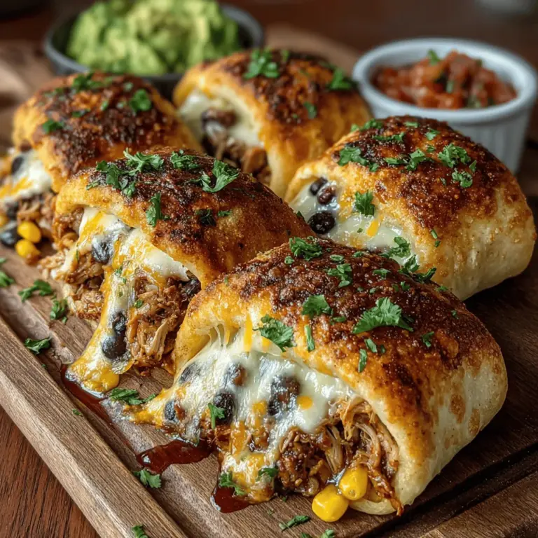 If you're looking for a delectable dish that marries the comforting flavors of traditional burritos with the convenience of crescent roll dough, Mini Chicken Burrito Crescent Wraps are your answer. This recipe is not only easy to make but also offers a delightful twist on a classic favorite, making it an ideal choice for family dinners, casual get-togethers, or even quick snacks. The beauty of these wraps lies in their versatility; you can customize the filling to suit your family's preferences while still keeping it healthy and kid-friendly.