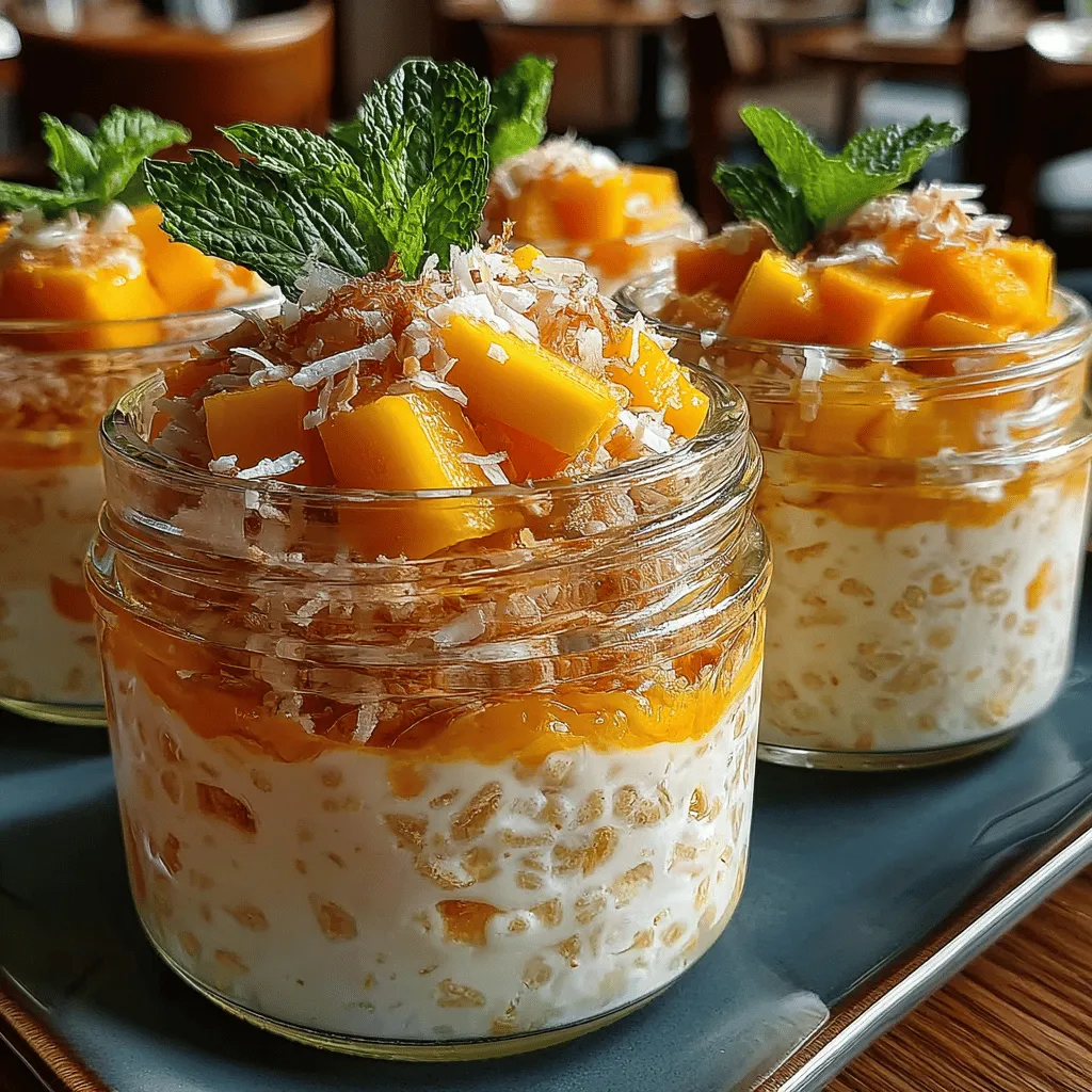 In the fast-paced world we live in, finding a nutritious breakfast that is both convenient and satisfying can be a challenge. Overnight oats have emerged as a popular solution, allowing individuals to prepare a wholesome meal ahead of time with minimal effort. Among the many variations of this versatile dish, the Tropical Bliss Coconut Mango Overnight Oats stand out for their vibrant flavors and health benefits. This delightful combination of creamy coconut and sweet mango not only tantalizes the taste buds but also fuels your body with essential nutrients, making it an ideal choice for busy mornings.