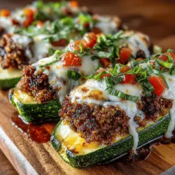 Zesty Turkey-Stuffed Zucchini Boats: An Easy and Healthy Recipe
