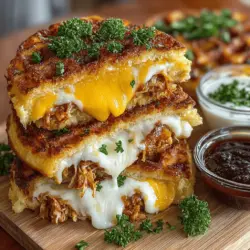 Mini Cheesy Turkey Waffle Melts Recipe