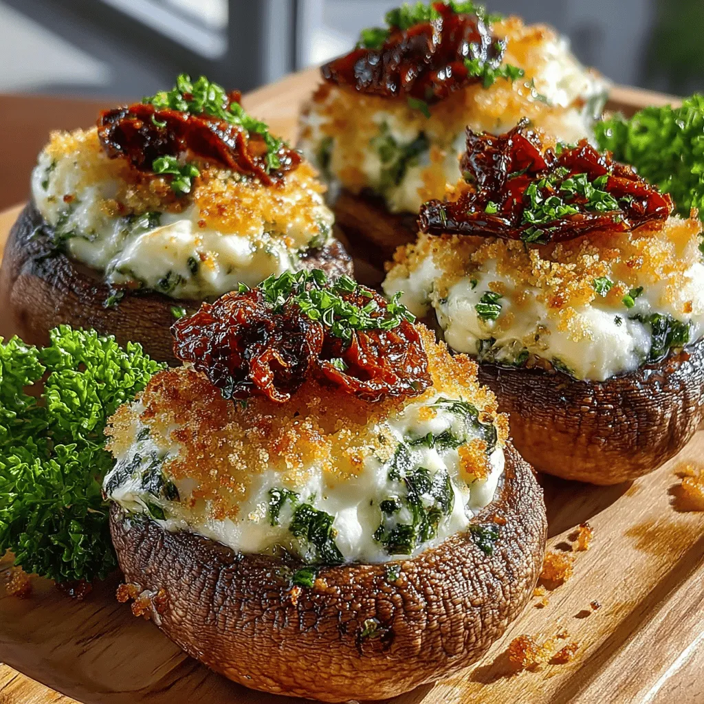 Welcome to the flavorful world of stuffed mushrooms, where culinary creativity meets indulgent taste. In this article, we present a delectable recipe for Sundried Tomato & Cheese Stuffed Mushrooms, an irresistible treat that is perfect for any occasion. Whether you’re entertaining guests, preparing for a special celebration, or simply enjoying a cozy night in, these stuffed mushrooms are sure to impress. Each bite is a burst of flavor, combining the rich taste of cheese with the tangy sweetness of sundried tomatoes, all nestled within the earthy goodness of mushrooms.