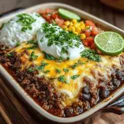 Creating a Taco Fiesta Casserole is an enjoyable and straightforward process that yields a deliciously satisfying meal. Follow these detailed steps to ensure the best outcome for your casserole.