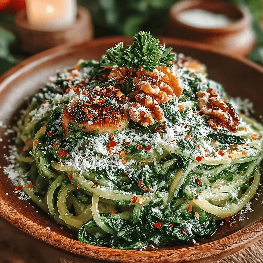 When it comes to creating delicious and nutritious meals, the Creamy Spinach Pesto Spaghetti Squash stands out as a vibrant alternative to traditional pasta dishes. This innovative recipe brings together the rich flavors of homemade pesto with the unique texture of spaghetti squash, resulting in a dish that is both satisfying and wholesome. As more people seek healthier dietary options, spaghetti squash has surged in popularity, celebrated not just for its low-calorie count but also for its versatility and nutritional benefits.