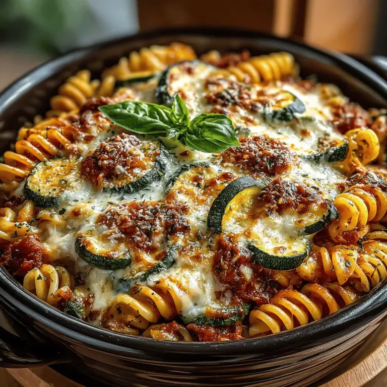 When it comes to hearty, satisfying meals that feel like a warm hug on a plate, few dishes can compete with the Cheesy Zucchini Pasta Bake. This comforting casserole combines the best of both worlds: the richness of cheese and the wholesome goodness of fresh vegetables. It’s a dish that not only tantalizes the taste buds but also offers a nutritious twist, making it an ideal choice for families and busy individuals alike.