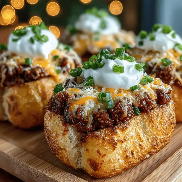 When you're in the mood for an indulgent snack that combines the rich, familiar flavors of baked potatoes, hearty chili, and gooey cheese, look no further than Cheesy Chili Baked Potato Bites. This dish is not just a treat for the taste buds; it’s also a versatile option perfect for various occasions, from lively gatherings and game-day celebrations to cozy weeknight dinners. With just a handful of ingredients and a straightforward cooking process, these delightful bites are sure to become a staple in your recipe repertoire.