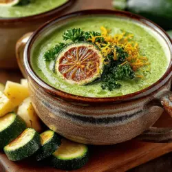 Zesty Creamy Zucchini Soup is not just a dish; it's a culinary experience that marries the freshness of summer vegetables with a rich, velvety texture. As we all seek comfort in food, this soup offers warmth and nourishment while also being light and bright on the palate. Its vibrant flavor profile is perfect for any season, making it a go-to recipe for health-conscious eaters and soup lovers alike.