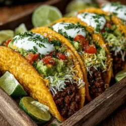 Tacos have firmly established themselves as a beloved meal option, transcending cultural boundaries and appealing to a diverse range of palates. Their versatility makes them a go-to choice for lunch, whether served in traditional settings or as creative, fusion dishes. The Crunchy School Lunch Tacos recipe takes this classic favorite and transforms it into a delightful, kid-friendly meal that perfectly balances taste and nutrition.