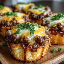 Sloppy Joe Biscuit Cups Delight