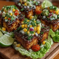 In recent years, plant-based diets have surged in popularity as more individuals seek nutritious meal options that are both satisfying and easy to prepare. One standout recipe that embodies these qualities is Mini BBQ Tofu Lettuce Boats. These delightful bites are perfect for a light meal, appetizer, or a fun party dish. Featuring firm tofu tossed in a rich BBQ sauce and wrapped in crisp lettuce leaves, this recipe is not only quick to make but also packed with flavor and texture. In this article, we’ll delve into the ingredients, step-by-step preparation, and the many reasons why these Mini BBQ Tofu Lettuce Boats are a fantastic addition to your culinary repertoire.