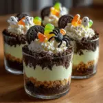 The first step in creating your Spooky Halloween Dirt Cups is making the pudding. Start by gathering your ingredients: instant chocolate pudding mix, milk, and a whisk. In a medium bowl, combine the pudding mix with the milk as directed on the package. The key to achieving a perfect pudding consistency is to whisk vigorously for about two minutes. This not only ensures that the mixture is well combined but also helps to incorporate air, giving the pudding a light and fluffy texture.