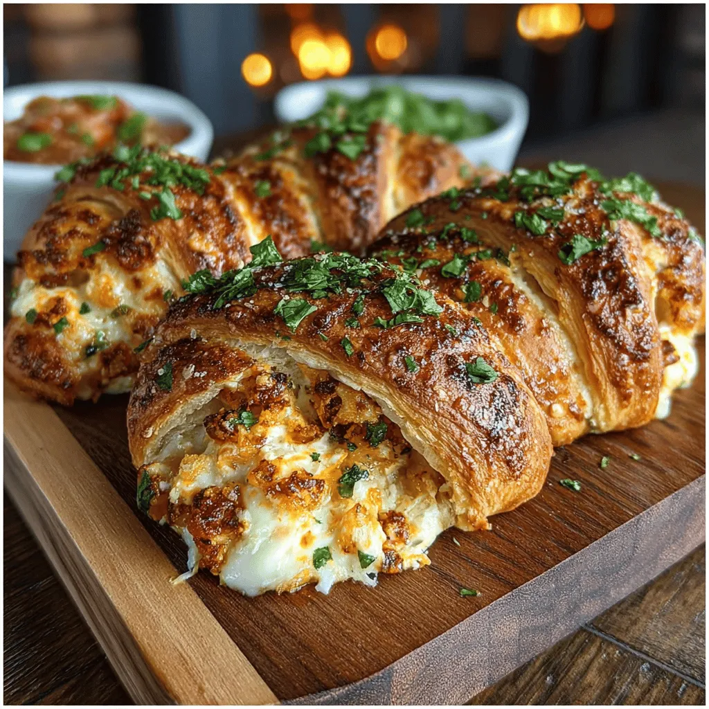 In the world of appetizers, few dishes can compete with the irresistible charm of freshly baked rolls. Our Spicy Green Chili Cheddar Crescent Rolls bring together the warmth of homemade comfort food with a kick of spice, making them a perfect choice for gatherings or a cozy night in. This delightful recipe combines creamy cheese, zesty green chilies, and flaky crescent dough, resulting in a treat that is both easy to prepare and sure to impress your guests. With their golden-brown exterior and savory filling, these rolls are not just a dish; they are an experience that engages the senses.