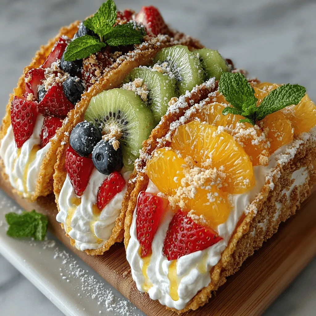 When it comes to desserts, creativity knows no bounds, and one delightful example of this is Crispy Fruit Pizza Tacos. This unique dessert combines the best of both worlds—tacos and pizza—into a sweet treat that is not only visually stunning but also incredibly delicious. The concept of Crispy Fruit Pizza Tacos is simple yet ingenious: imagine a crispy taco shell made from sugar cookie dough, filled with a creamy mixture and topped with an array of fresh fruits. This dessert is perfect for gatherings, parties, or even a sweet indulgence at home, making it a versatile addition to any dessert menu.