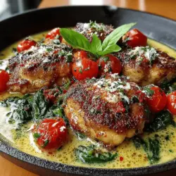 Creamy Tuscan Chicken with Spinach