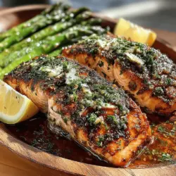 Zesty Lemon Herb Grilled Salmon with Asparagus