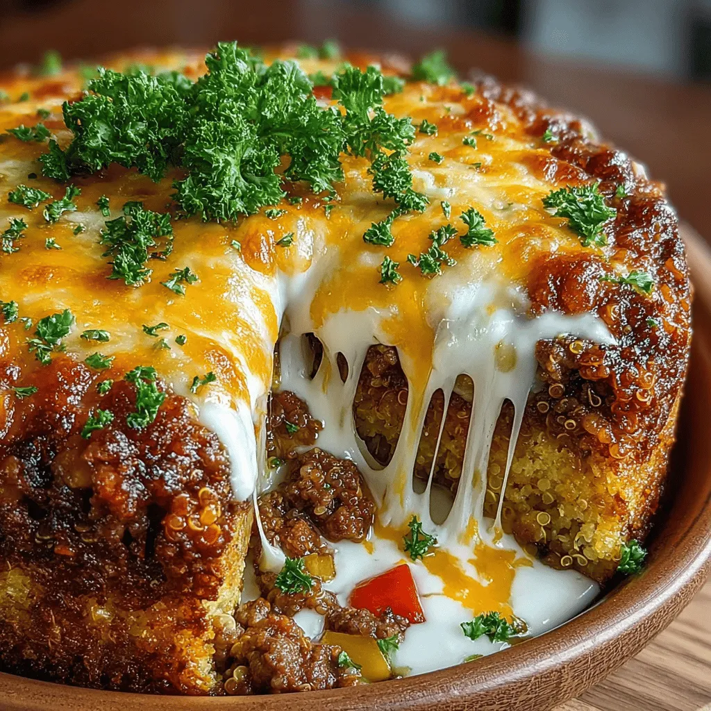 Comfort food holds a special place in our hearts, providing joy and warmth during both busy weekdays and cozy weekends. Casseroles, in particular, shine as a one-dish meal option that brings together a variety of ingredients into a harmonious blend of flavors. Today, we introduce the Cheesy Beef and Quinoa Casserole Delight, a nutritious and hearty dish that pairs the rich flavors of ground beef with the wholesome goodness of quinoa and an array of colorful vegetables. This casserole not only satisfies your hunger but also nourishes your body, making it an ideal choice for family dinners and meal prep.