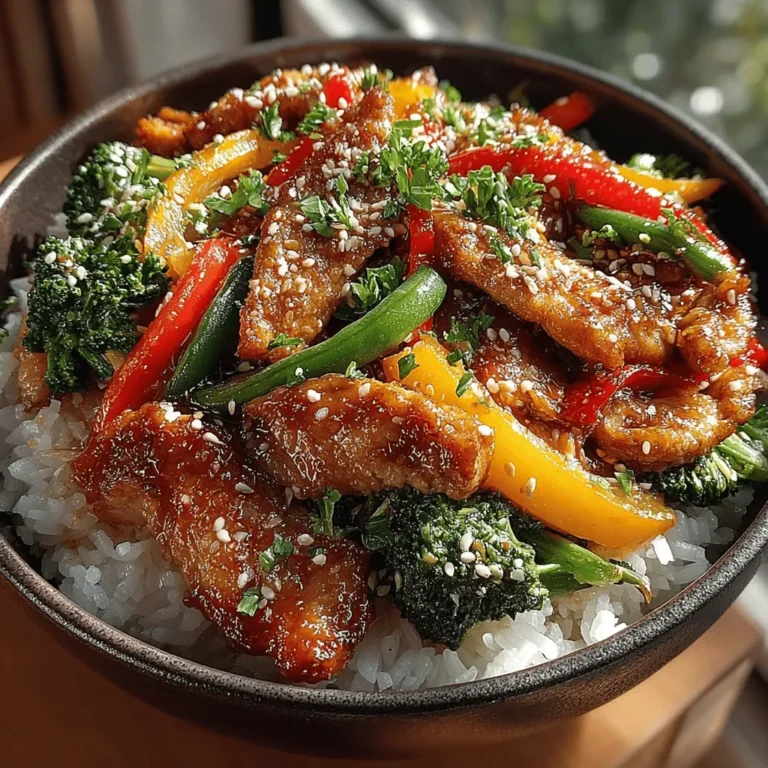 In today’s fast-paced world, finding healthy and delicious meals that can be prepared quickly is essential. The Savory Chicken and Veggie Stir-Fry Bowl is a perfect solution, combining lean protein, vibrant vegetables, and a flavorful sauce, all in one dish. This article will guide you through the recipe, offering insights on ingredient selection, cooking techniques, and the nutritional benefits of each component. Not only is this dish straightforward to prepare, but it also caters to various dietary preferences, making it a versatile addition to your meal rotation.