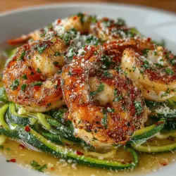 In the quest for healthy yet delicious meal options, Sizzling Garlic Shrimp with Zucchini Noodles emerges as a standout choice. This dish brilliantly marries the succulent flavor of shrimp with the light, refreshing texture of zucchini noodles, offering a vibrant alternative to traditional pasta dishes. With its enticing aroma and mouthwatering taste, it not only satisfies cravings but also supports a balanced diet.