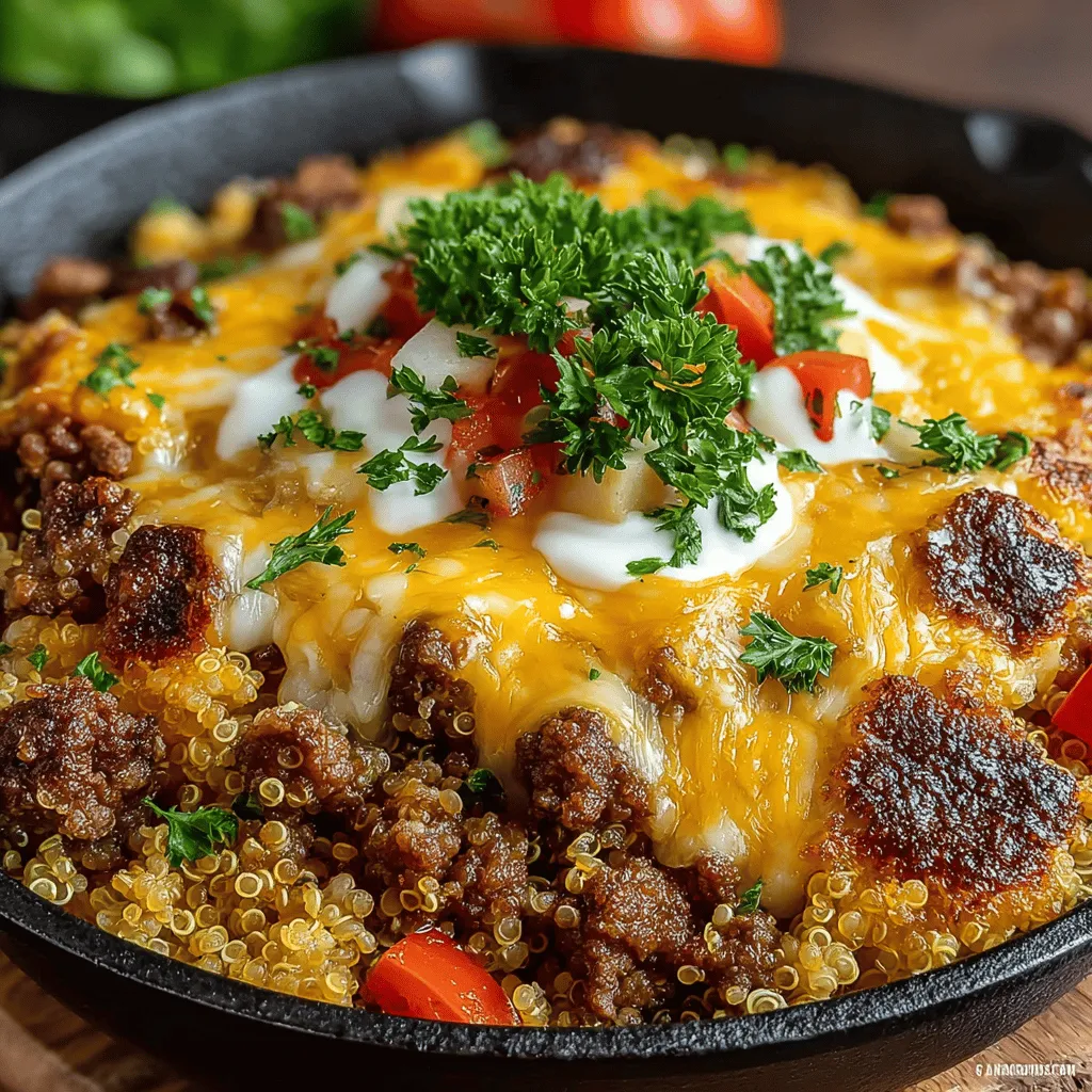 One-pan meals have become a go-to solution for busy weeknights, offering a delicious and efficient way to prepare dinner without the hassle of multiple pots and pans. The Cheesy Beef & Quinoa Bliss recipe stands out as a flavor-packed option, combining the hearty richness of ground beef with the nutrient-dense goodness of quinoa. This dish not only satisfies hunger but also provides essential nutrients, making it a wholesome choice for families. With minimal cleanup and easy preparation steps, you can enjoy a comforting meal that’s both cheesy and hearty.
