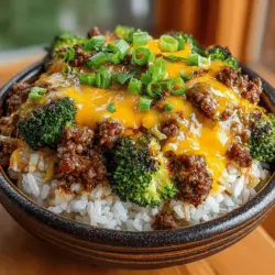 Cheesy Beef and Broccoli Rice Bowl: A Wholesome Delight