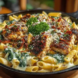 Creamy Chicken and Spinach Pasta Skillet: Step-by-Step Guide