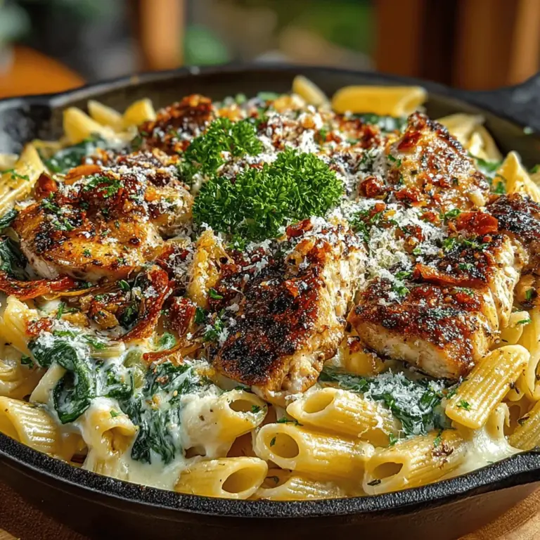 When it comes to weeknight dinners, few dishes can match the appeal of a creamy chicken and spinach pasta skillet. This dish not only boasts a rich and velvety sauce but also combines tender chicken and fresh spinach, making it a well-rounded meal that satisfies both the palate and the stomach. The allure of a one-pan recipe means less time spent on cleanup and more time enjoying a delicious homemade meal with family or friends.