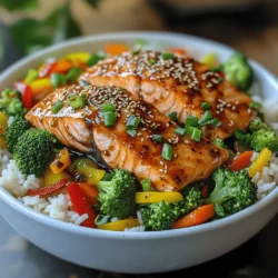 If you’re looking for a delicious and nutritious meal that can be whipped up in no time, the Quick & Zesty Teriyaki Salmon Bowl is the perfect choice. This dish combines succulent salmon with vibrant vegetables, all drizzled in a rich teriyaki sauce, making it not only visually appealing but also bursting with flavor. The best part? You can prepare this delightful bowl in under 30 minutes, making it an ideal option for busy weeknights or a quick lunch at home.