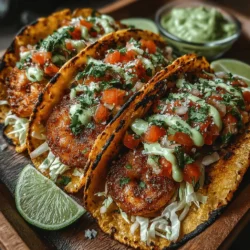 - 1 pound large shrimp, peeled and deveined - 1 tablespoon olive oil - 1 teaspoon smoked paprika - 1 teaspoon cumin - 1 teaspoon garlic powder - Salt and pepper, to taste - 8 small corn or flour tortillas - 1 cup shredded cabbage - 1 cup diced tomatoes - 1/2 cup radishes, thinly sliced - Fresh cilantro, for garnish (optional)