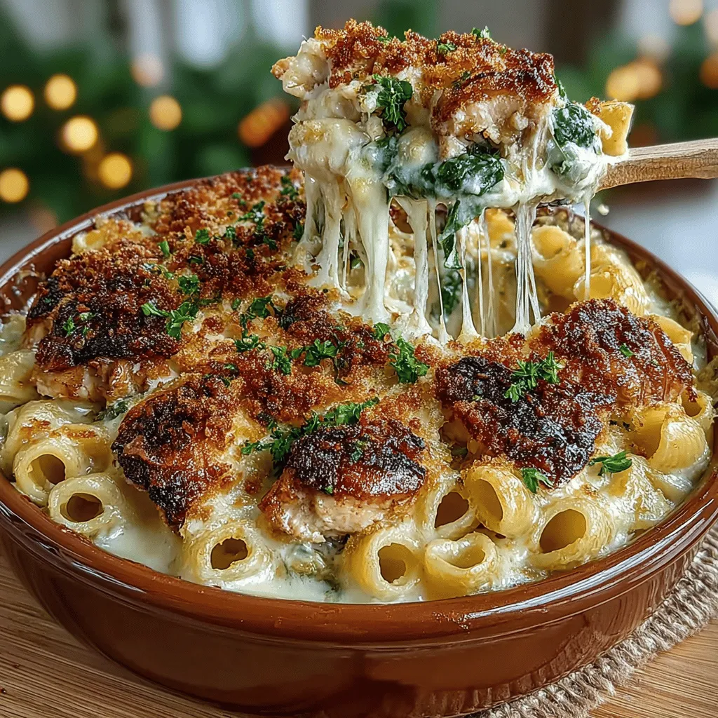 Pasta bakes hold a special place in the hearts of many, embodying comfort and warmth that makes them ideal for family dinners and gatherings. The combination of tender pasta, savory chicken, and vibrant spinach enveloped in a creamy sauce creates a dish that not only satisfies hunger but also brings loved ones together around the dining table. Whether you're looking for a hearty meal after a long day or a show-stopping dish for a special occasion, the Creamy Chicken and Spinach Pasta Bake is a versatile recipe that fits the bill perfectly.