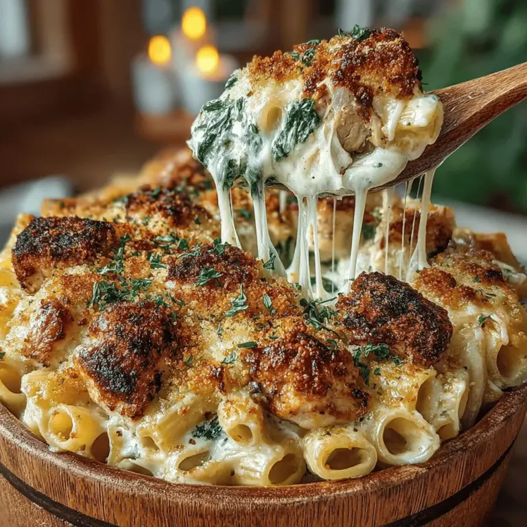 Pasta bakes hold a special place in the hearts of many, embodying comfort and warmth that makes them ideal for family dinners and gatherings. The combination of tender pasta, savory chicken, and vibrant spinach enveloped in a creamy sauce creates a dish that not only satisfies hunger but also brings loved ones together around the dining table. Whether you're looking for a hearty meal after a long day or a show-stopping dish for a special occasion, the Creamy Chicken and Spinach Pasta Bake is a versatile recipe that fits the bill perfectly.