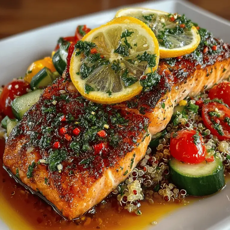 If you're in search of a dish that is not only bursting with flavor but also quick and easy to prepare, look no further than Zesty Lemon Herb Grilled Salmon. This delightful recipe combines the rich, buttery taste of salmon with the bright, invigorating notes of fresh herbs and lemon. Perfect for a summer barbecue or a cozy weeknight dinner, this dish promises to impress both your palate and your guests.
