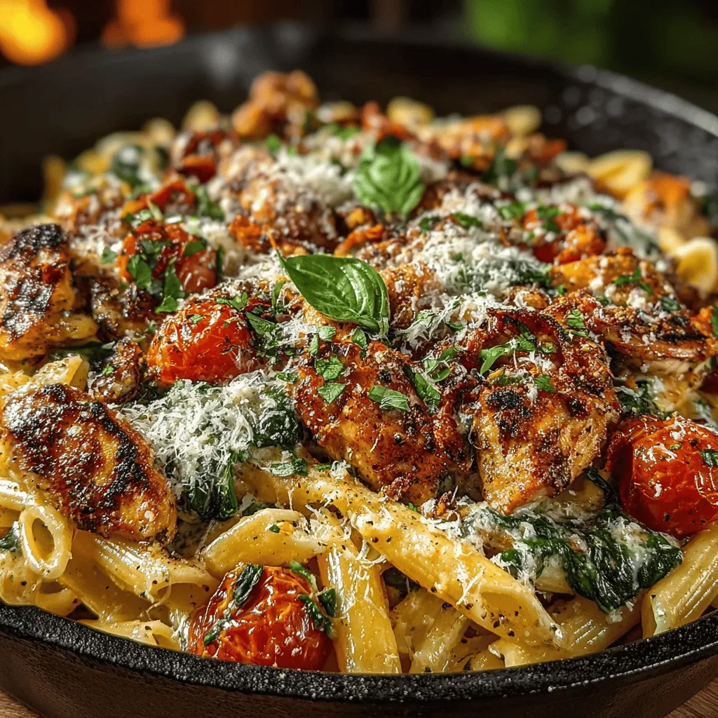 Creamy Tuscan Chicken Pasta is a delightful dish that brings the essence of Italian cuisine to your dining table. Renowned for its rich, comforting flavors, this pasta recipe combines tender chicken, vibrant vegetables, and a luscious creamy sauce, making it the perfect choice for a satisfying meal. Whether you are looking for a quick weeknight dinner or a dish to impress guests, this recipe stands out for its ease of preparation and deliciously fresh ingredients.