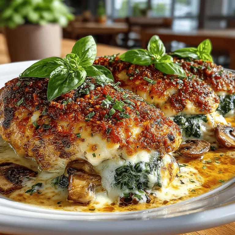 In the realm of comfort food, few dishes can rival the savory delight of stuffed chicken breasts. This recipe for Savory Mushroom & Spinach Stuffed Chicken Breasts not only promises a delightful experience for your taste buds but also offers a wholesome and nutritious meal that can be enjoyed by family and friends alike. The combination of tender chicken, earthy mushrooms, and vibrant spinach creates a dish that is not only visually appealing but also brimming with flavor and health benefits.