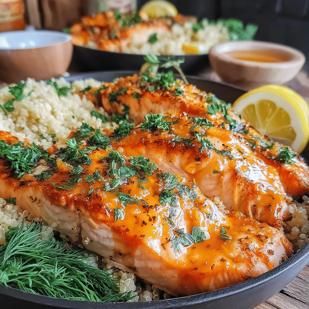 Zesty Lemon Herb Salmon with Quinoa is a vibrant and flavorful dish that brings together the freshness of lemon, the richness of salmon, and the nutty goodness of quinoa. This delightful meal is perfect for a weeknight dinner or a special occasion, offering a burst of flavors that will tantalize your taste buds.
