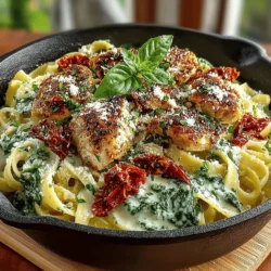Creamy Chicken and Spinach Pasta Skillet is a comforting, easy-to-make dish that brings together the rich flavors of tender chicken, fresh spinach, and a luscious cream sauce. Perfect for busy weeknights, this one-pot meal allows you to enjoy a hearty dinner without the hassle of multiple pots and pans. The combination of protein, vegetables, and creamy goodness not only satisfies your taste buds but also gives you a well-rounded meal that is both nutritious and delicious.