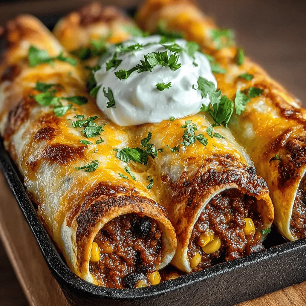 Turkey & Bean Fiesta Enchiladas are a delightful fusion of taste and nutrition, making them a perfect choice for families and gatherings. With ground turkey and beans as the star ingredients, this dish not only offers a rich and satisfying meal but also provides a healthier twist compared to traditional enchiladas. The vibrant flavors of Mexican cuisine shine through in this recipe, showcasing the versatility of ground turkey, which is a lean source of protein, and black beans, celebrated for their fiber content.