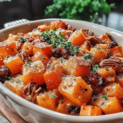 Spiced Cranberry-Pecan Butternut Bake is a delightful dish that brings together the rich flavors of autumn in a single, comforting recipe. The combination of sweet butternut squash, tart cranberries, and crunchy pecans creates a perfect harmony that’s both satisfying and nutritious. This dish is not only visually appealing with its vibrant colors but also offers a medley of flavors that will elevate any meal.