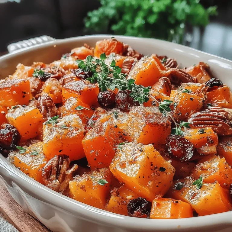 Spiced Cranberry-Pecan Butternut Bake is a delightful dish that brings together the rich flavors of autumn in a single, comforting recipe. The combination of sweet butternut squash, tart cranberries, and crunchy pecans creates a perfect harmony that’s both satisfying and nutritious. This dish is not only visually appealing with its vibrant colors but also offers a medley of flavors that will elevate any meal.
