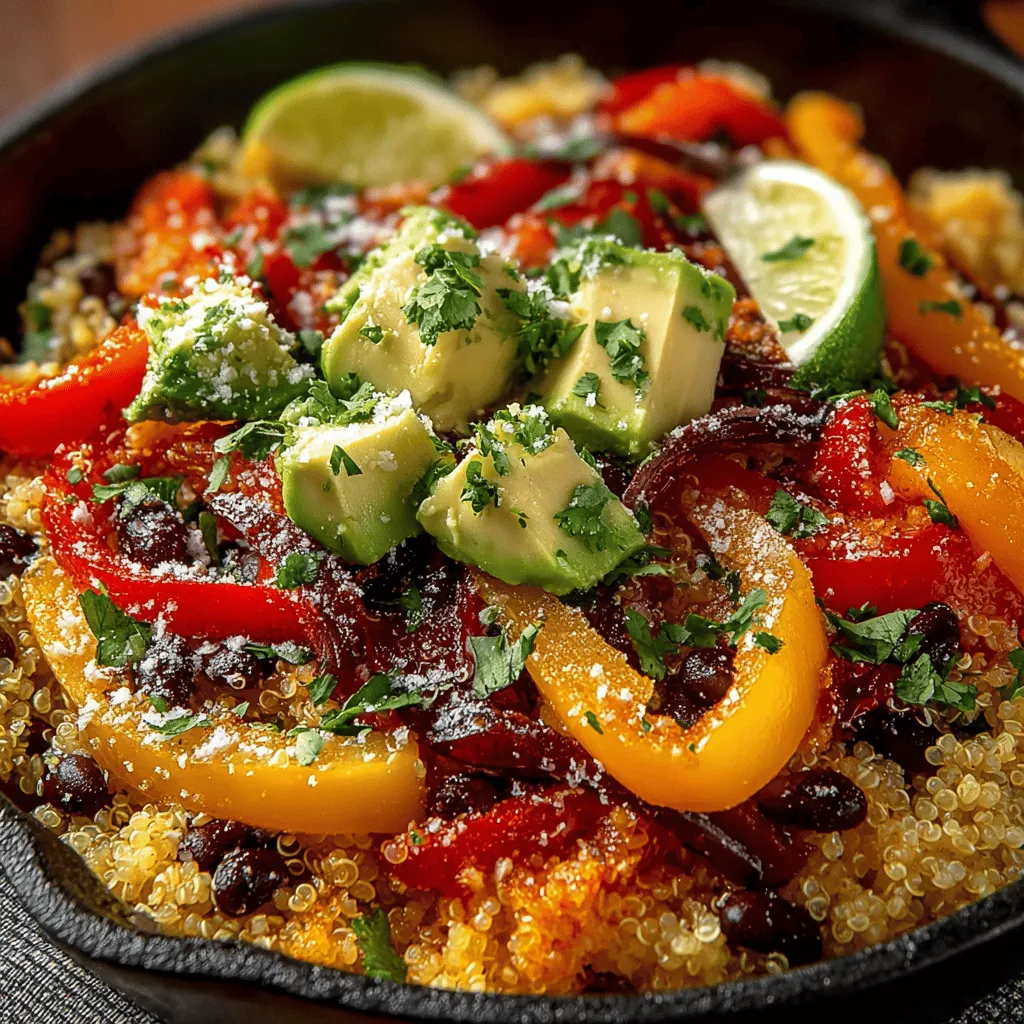 Quinoa has emerged as one of the most celebrated nutritional grains in recent years, known for its impressive health benefits and versatility in cooking. This ancient grain is not only gluten-free but also packed with protein and fiber, making it a staple for those seeking healthy meal options. In this recipe, we present a vibrant and wholesome dish that combines quinoa, black beans, and an array of colorful vegetables, creating a delightful skillet meal that is both satisfying and nutritious.