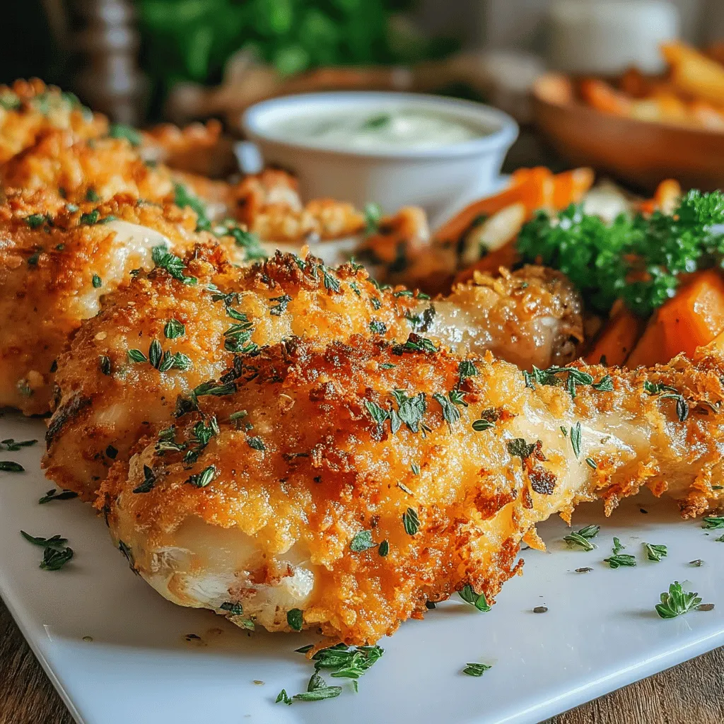 Crispy herb baked chicken drumsticks are a delightful dish that combines succulent chicken with a flavorful, crunchy exterior. This recipe not only guarantees a satisfying crunch with every bite but also infuses the chicken with rich herbs and spices, making it a crowd-pleaser for family dinners or gatherings. Whether you're a seasoned cook or a kitchen novice, this step-by-step guide will help you achieve perfectly baked drumsticks that are both delicious and visually appealing.