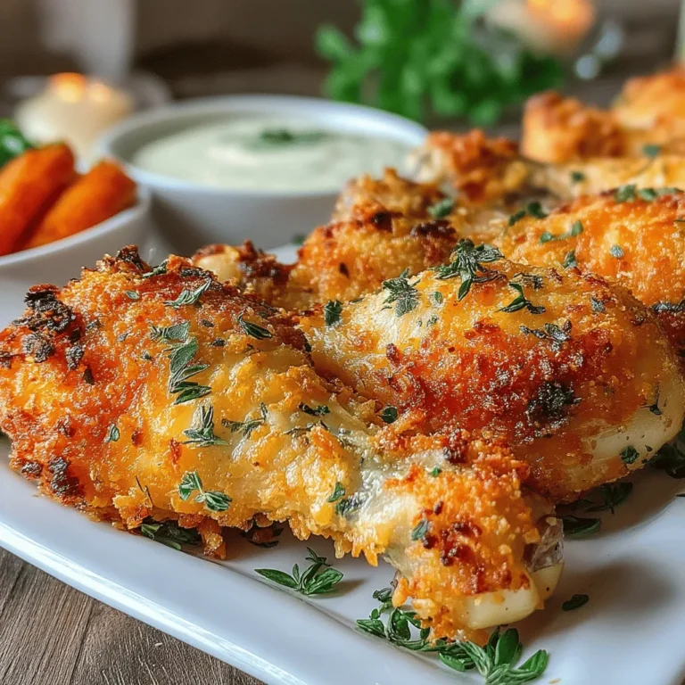 Crispy herb baked chicken drumsticks are a delightful dish that combines succulent chicken with a flavorful, crunchy exterior. This recipe not only guarantees a satisfying crunch with every bite but also infuses the chicken with rich herbs and spices, making it a crowd-pleaser for family dinners or gatherings. Whether you're a seasoned cook or a kitchen novice, this step-by-step guide will help you achieve perfectly baked drumsticks that are both delicious and visually appealing.