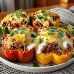 Discover a delightful and nutritious twist on traditional stuffed peppers with our Cheesy Beef and Quinoa Stuffed Peppers recipe. This dish combines the savory flavors of ground beef or turkey, wholesome quinoa, and vibrant vegetables, all encased in colorful bell peppers and topped with melted cheese. Perfect for a family dinner or meal prep, these stuffed peppers are not only satisfying but also packed with nutrients. Join us as we walk through the steps to create this mouthwatering dish while exploring its health benefits and versatility.