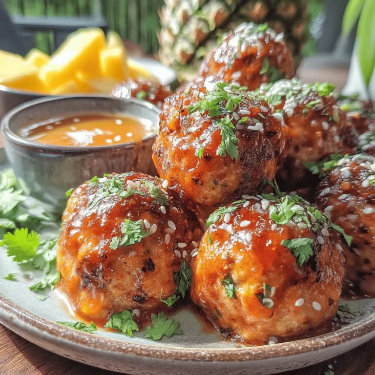 If you're looking for a dish that strikes the perfect balance between savory and sweet, then these Sweet & Smoky Air Fryer BBQ Pineapple Meatballs are just what you need. This recipe combines the rich flavors of BBQ sauce with the tropical sweetness of pineapple, resulting in a mouthwatering treat that will tantalize your taste buds. Perfect for a weeknight dinner or a party appetizer, these meatballs are sure to impress!