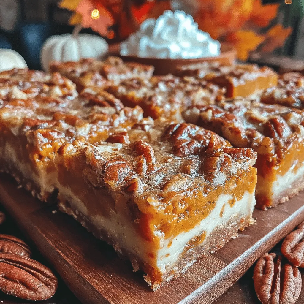 Indulge in the delightful flavors of Toasted Pecan Crusted Pumpkin Pie Bars, a dessert that perfectly encapsulates the essence of fall. Pumpkin pie has long been a cherished favorite, and this variation takes it to new heights with a crunchy, toasted pecan crust. Whether you're hosting a holiday gathering or simply craving something sweet, these bars are sure to impress.
