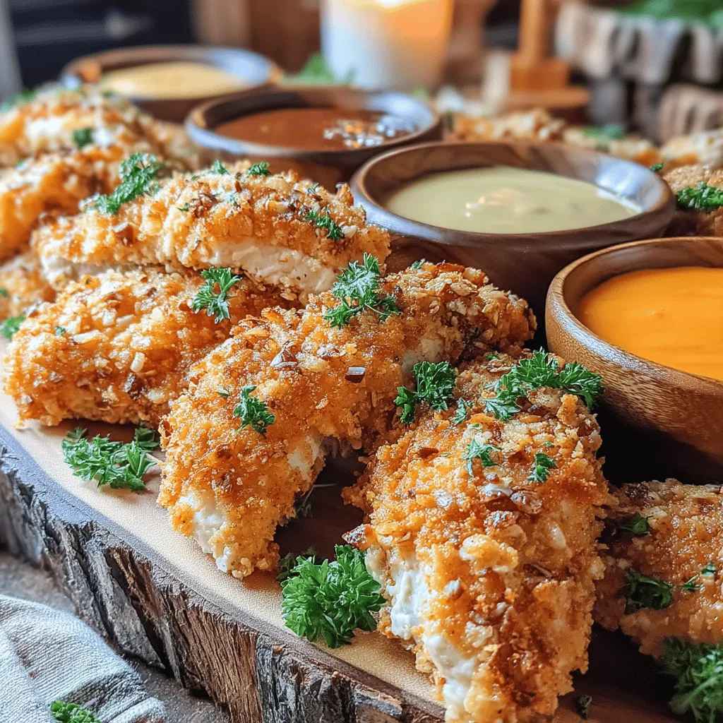 Crispy Pecan Crusted Chicken Tenders are a delicious twist on a classic favorite. This recipe combines tender chicken with a crunchy and flavorful pecan coating, offering a delightful texture that elevates any meal. Perfect for a weeknight dinner or a party appetizer, these tenders are sure to impress.