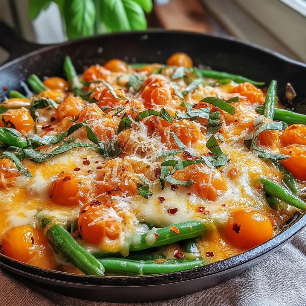 In the world of comfort food, the Ultimate Cheesy Green Bean Skillet stands out as a delightful dish that merges simplicity with indulgence. This recipe is not only packed with rich flavors but also offers a nutritious twist on a classic vegetable side. Fresh green beans are transformed into a creamy, cheesy delight, making it an ideal accompaniment to any meal or a satisfying vegetarian main dish. This article will guide you through the ingredients, preparation steps, and the nutritional benefits of this delectable recipe.