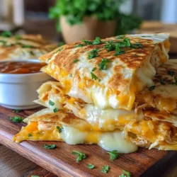 Cheesy Turkey & Cranberry Quesadillas are the perfect blend of savory and sweet, making them an irresistible dish for any occasion. This delightful recipe offers a unique twist on traditional quesadillas, combining tender turkey with rich, melted cheese and the tangy sweetness of cranberry sauce. It’s a culinary fusion that will leave your taste buds dancing.