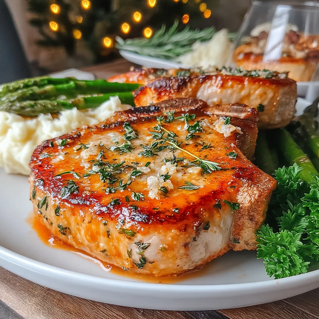 Festive Herb-Crusted Air Fryer Pork Chops make for a perfect centerpiece during holiday gatherings, combining flavor and elegance in every bite. These pork chops are not only delicious but also embody the spirit of celebration, making them an ideal dish for family dinners and festive occasions.