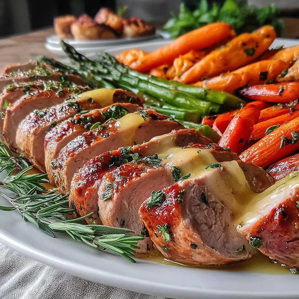 Herb-Buttered Oven Baked Pork Tenderloin is a dish that effortlessly combines savory flavors and tender texture, making it a standout choice for any meal. This recipe is not only simple to prepare but also elevates ordinary weeknight dinners to something special, perfect for family gatherings or intimate celebrations. The rich blend of herbs and butter enhances the natural flavors of the pork, creating a succulent dish that everyone will love.