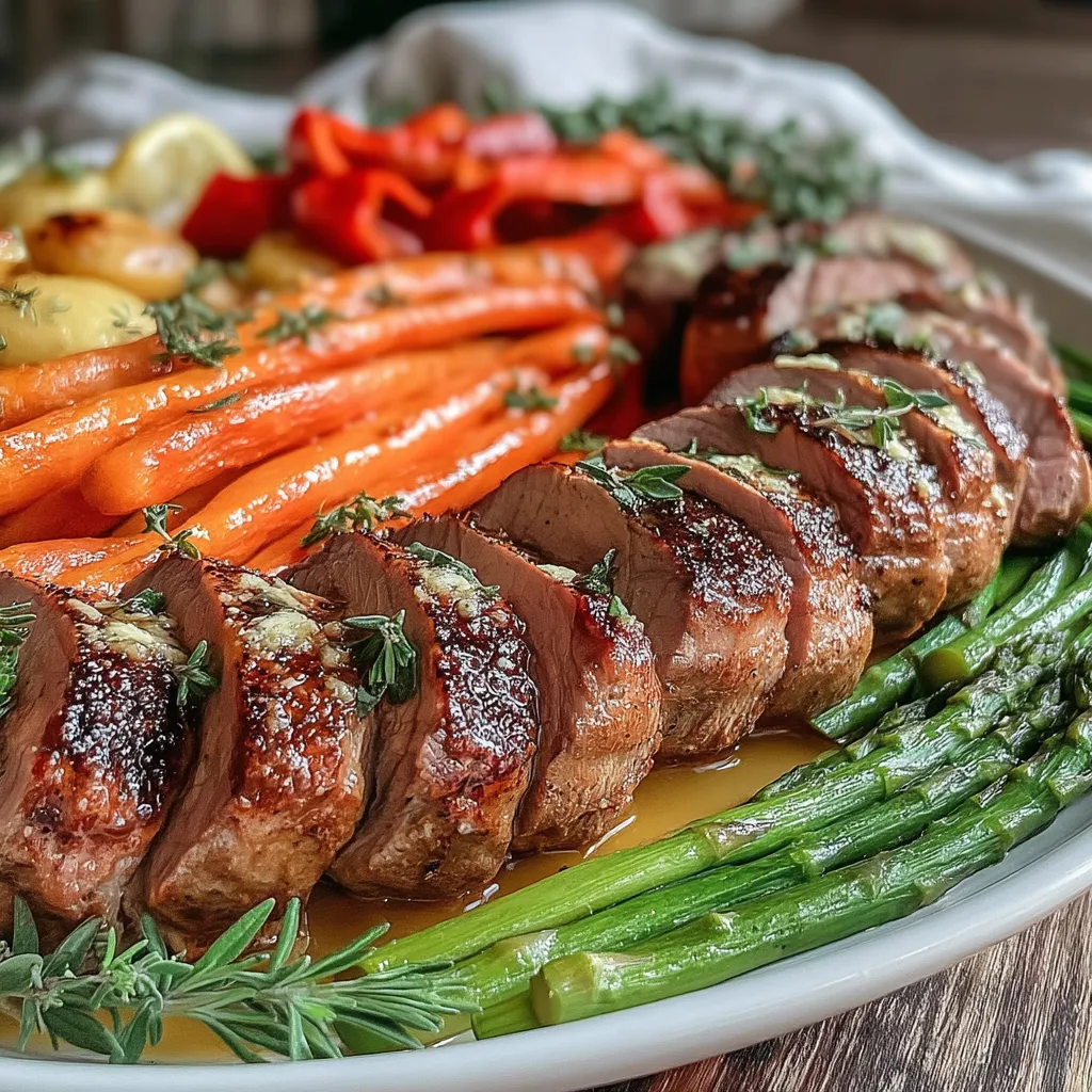 Herb-Buttered Oven Baked Pork Tenderloin is a dish that effortlessly combines savory flavors and tender texture, making it a standout choice for any meal. This recipe is not only simple to prepare but also elevates ordinary weeknight dinners to something special, perfect for family gatherings or intimate celebrations. The rich blend of herbs and butter enhances the natural flavors of the pork, creating a succulent dish that everyone will love.