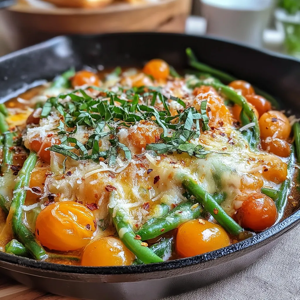 In the world of comfort food, the Ultimate Cheesy Green Bean Skillet stands out as a delightful dish that merges simplicity with indulgence. This recipe is not only packed with rich flavors but also offers a nutritious twist on a classic vegetable side. Fresh green beans are transformed into a creamy, cheesy delight, making it an ideal accompaniment to any meal or a satisfying vegetarian main dish. This article will guide you through the ingredients, preparation steps, and the nutritional benefits of this delectable recipe.
